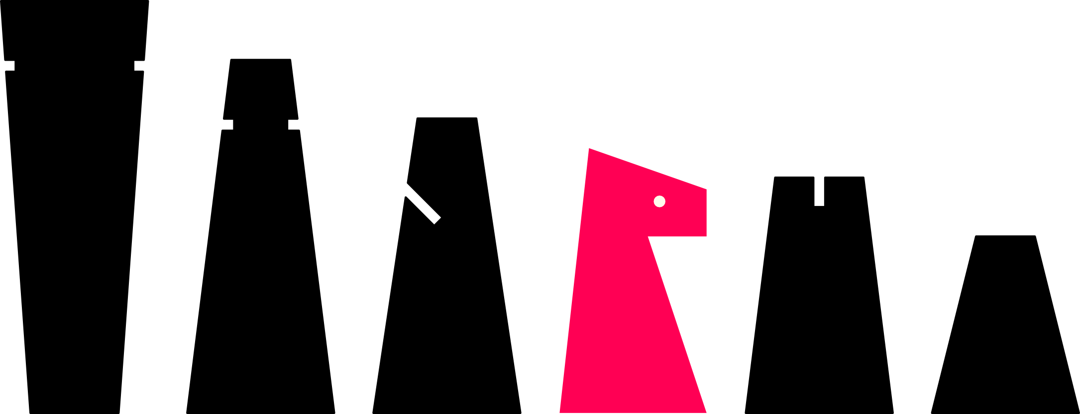 Echec et mat. pièces style